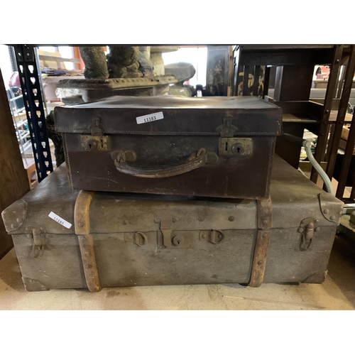 162 - 2 VINTAGE SUITCASES