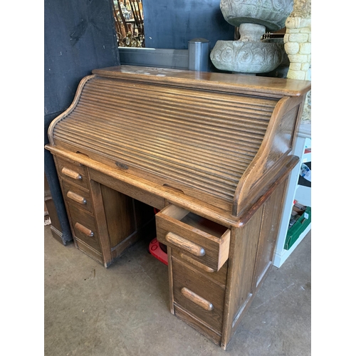 68 - ROLL TOP BUREAU