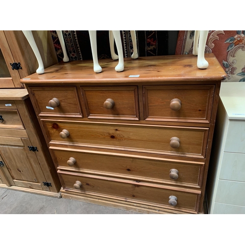 92 - PINE CHEST OF DRAWERS