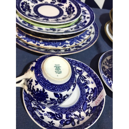 208 - BLUE & WHITE COALPORT ETC