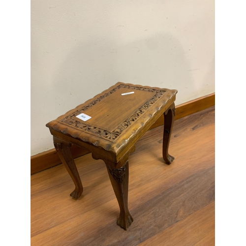 904 - CARVED WOODEN STOOL