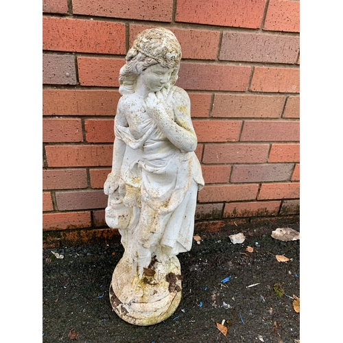 66 - COMPOSITE STONE GARDEN FIGURE