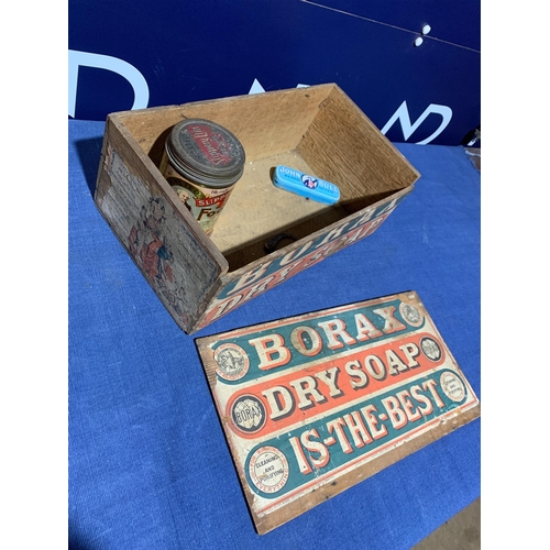 122 - BORAX DRY SOAP ADVERTISEMENT CRATE