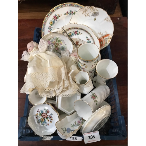 203 - AYNSLEY  PORCELAIN ETC