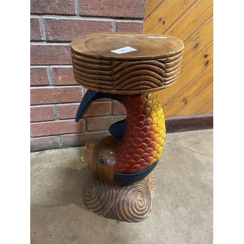 75 - DECORATIVE FISH SIDE TABLE