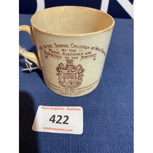 422 - 1919 WW1 PEACE TIME MUG