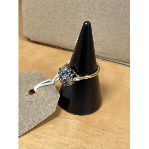 461 - SAPPHIRE BLUE 9KT RING