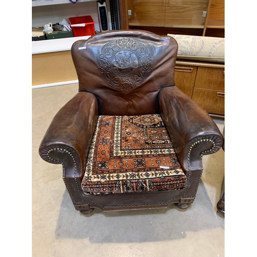 606 - LEATHER CHAIRS