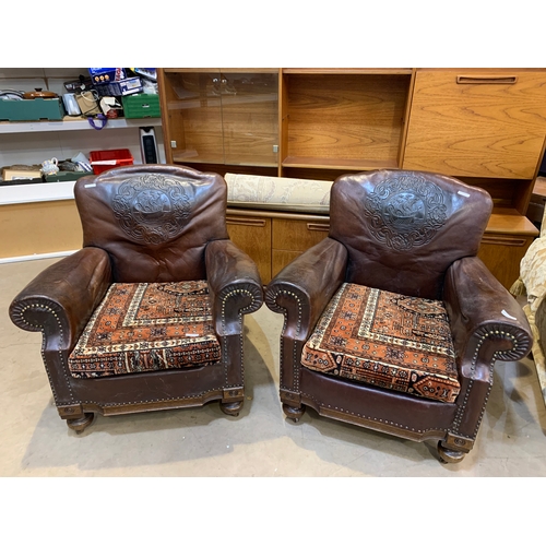 606 - LEATHER CHAIRS