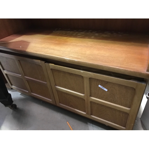 489 - GLASS FRONTED DRESSER