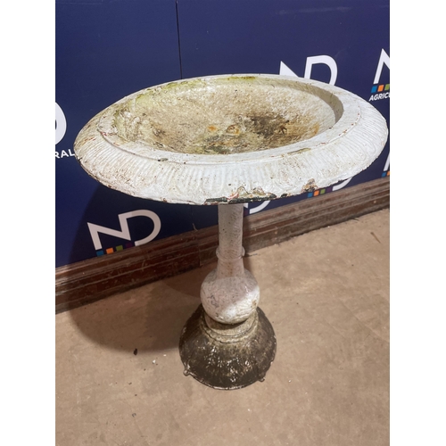 14 - CAST IRON BIRDBATH