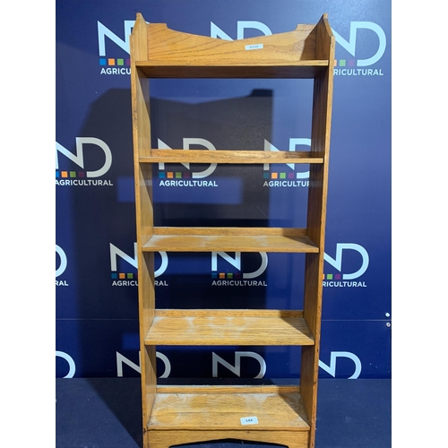 144 - WOODEN BOOKCASE