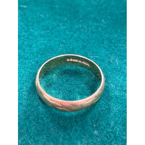 161 - 18CT GOLD RING 3GMS