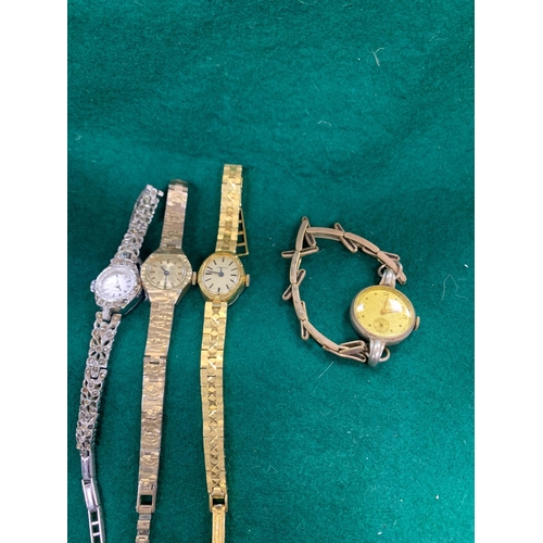 173 - 4 X LADIES WATCHES : MONTINE SWITZERLAND REGENCY, CARAVELLE & TERSA