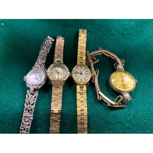 173 - 4 X LADIES WATCHES : MONTINE SWITZERLAND REGENCY, CARAVELLE & TERSA