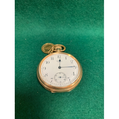 174 - GOLD PLATED WALTHAM POCKET WATCH