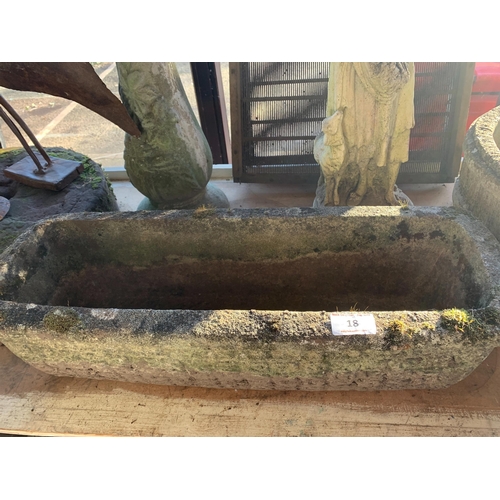 18 - COMPOSITE STONE TROUGH