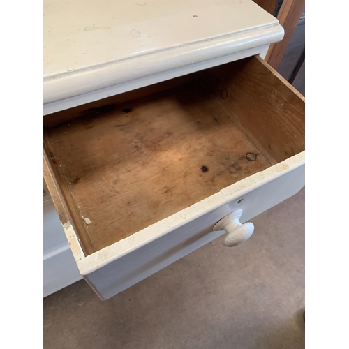 192 - VICTORIAN PAINTED PINE CHEST OF DRAWERS