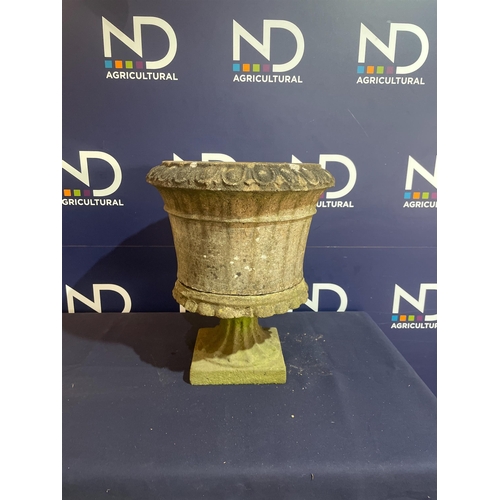 28 - COMPOSITE STONE URN