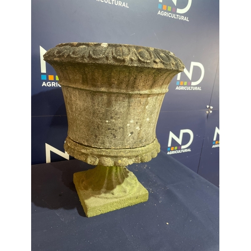 28 - COMPOSITE STONE URN