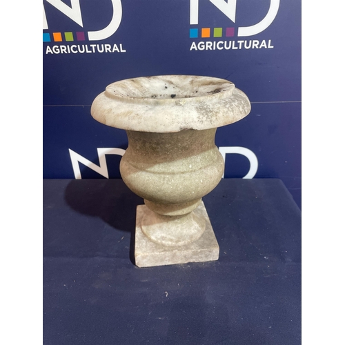 32 - CARVED MARBLE WEATHERED URN