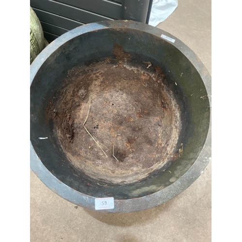 59 - CAST IRON CAULDRON