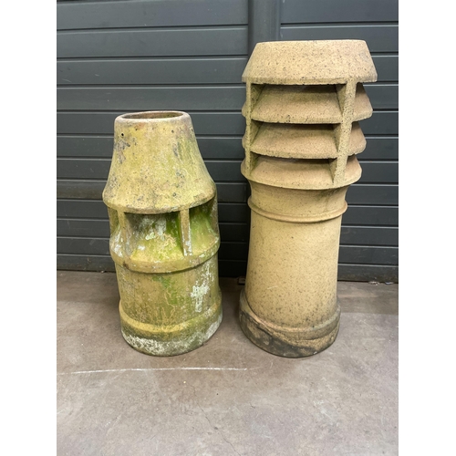 63 - TERRACOTTA CHIMNEY POTS