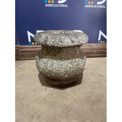 67 - CARVED GRANITE URN