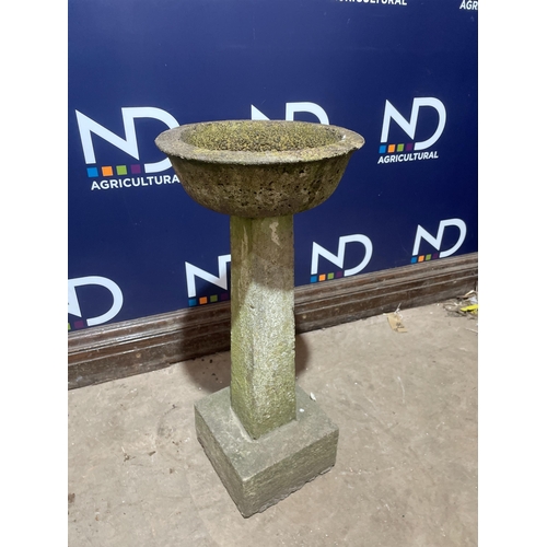 72 - COMPOSITE STONE BIRDBATH