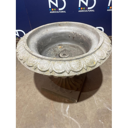 74 - LARGE WEATHERED COMPOSITE STONE URN