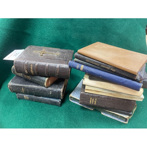 275 - VINTAGE BIBLES & PRAYER BOOKS