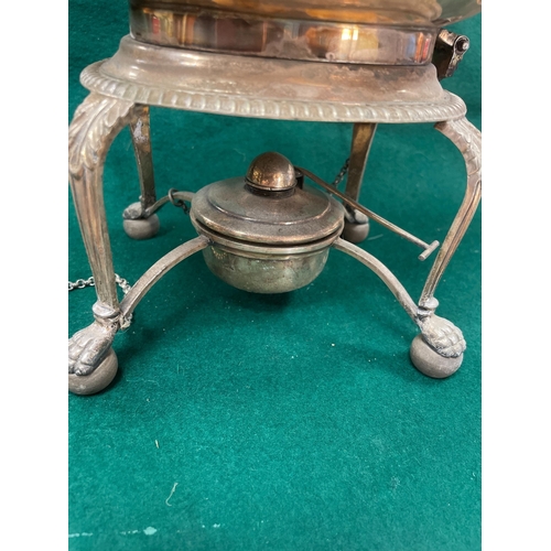 276 - REGENT PLATED TEA KETTLE ON STAND