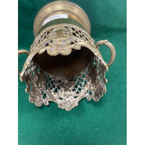 278 - SILVER PLATED VINTERIOR WINE BOTTLE HOLDER