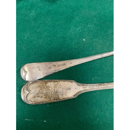 280 - TWO LADLES WITH UNREADABLE HALLMARKS TCW