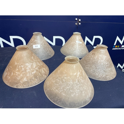 315 - SET OF 5 LIGHTSHADES