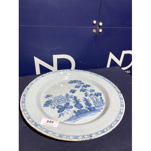 349 - ANTIQUE ENGLISH MID 1800'S DELFTWARE CHA