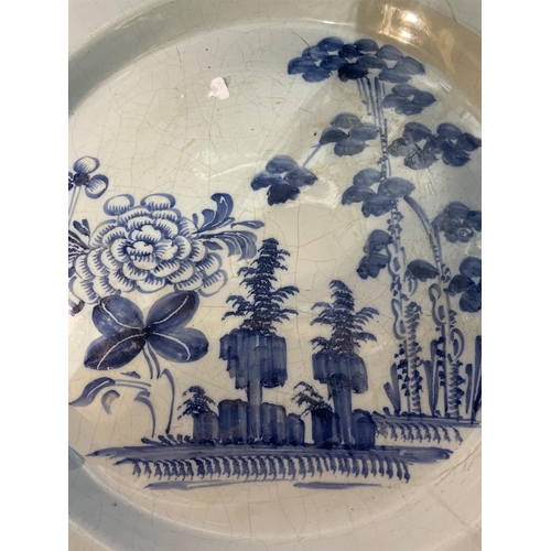 349 - ANTIQUE ENGLISH MID 1800'S DELFTWARE CHA