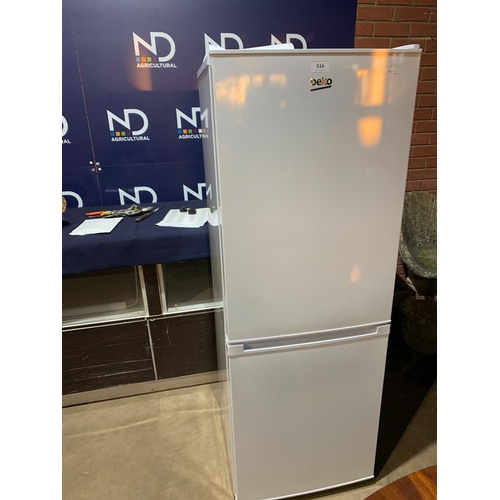 516 - BEKO FRIDGE FREEZER