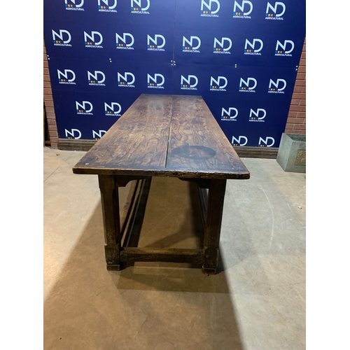 468 - LARGE FARMHOUSE REFECTORY TABLE