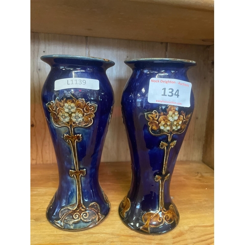 134 - DOULTON LAMBERTH VASES