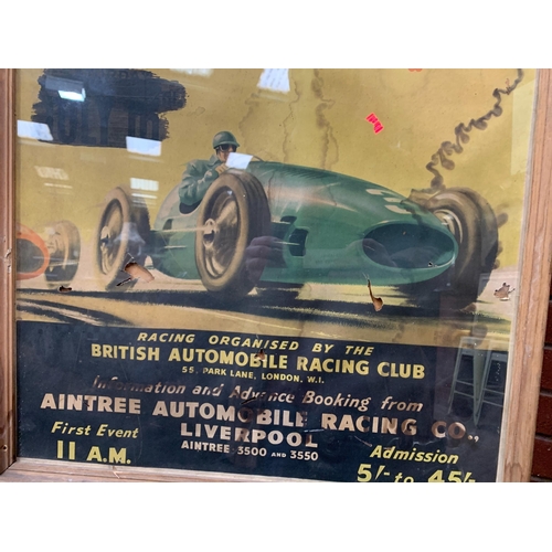 181 - AINTREE GRAND PRIX ADVERTISEMENT 1953 ORIGINAL POSTER