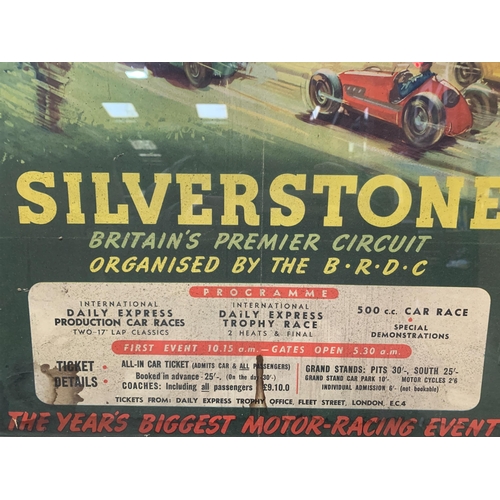 182 - 1953 SILVERSTONE ORIGINAL POSTER