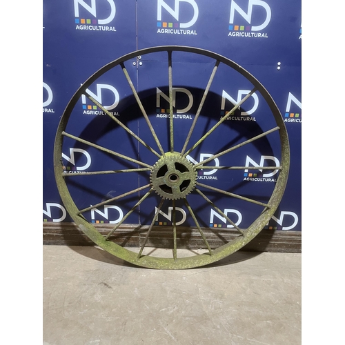 24 - LARGE CAST WAGGON WHEEL