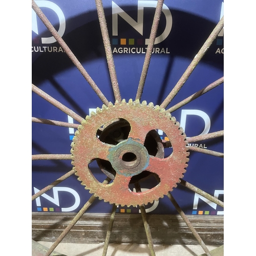 25 - LARGE CAST WAGGON WHEEL