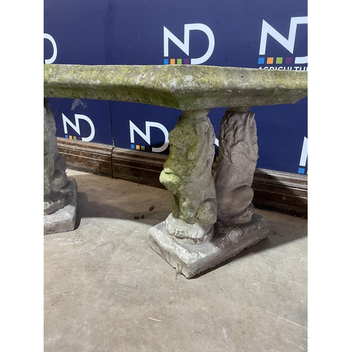 29 - COMPOSITE STONE GARDEN BENCH