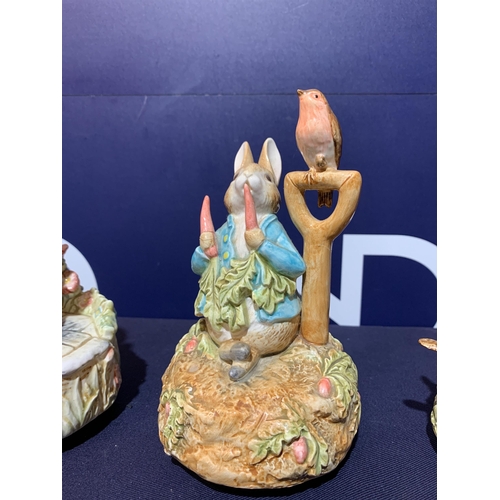 310 - 3 BEATRIX POTTER MUSIC BOXES