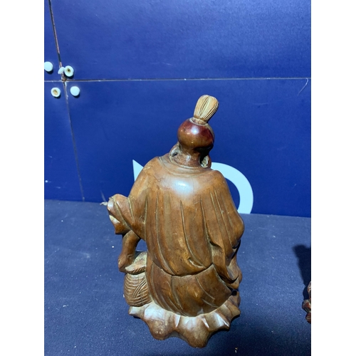 372 - ORIENTAL TREEN FIGURES