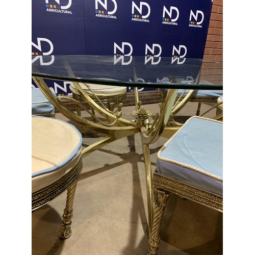 445 - CONTINENTAL BRASS BANQUET TABLE