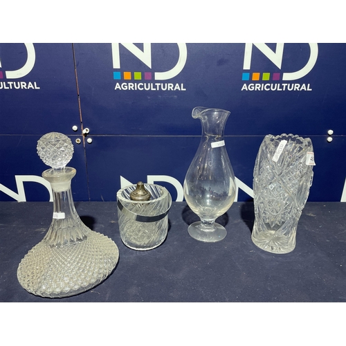 480 - GLASS DECANTERS ETC