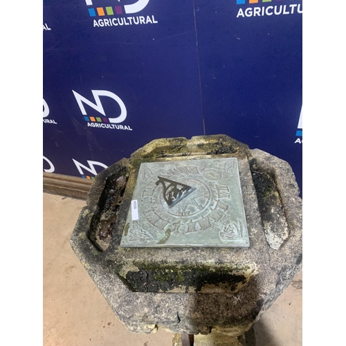 64 - COMPOSITE STONE SUNDIAL